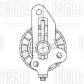 Trialli CM1091 ролик привод. ремня для автомобилей ГАЗ (змз. 405, 406, 409) (с кронтшейном) (только ролик)